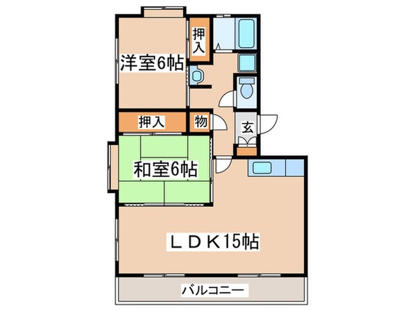 観世ハイツの物件間取画像